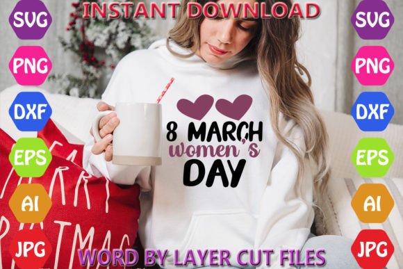 8 March Women’s Day 2 Graphics & T-Shirt Designs