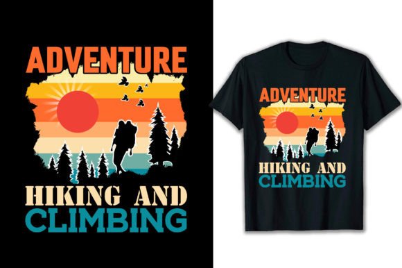 Adventure Hiking & Climbing Graphics for T-Shirt Designs