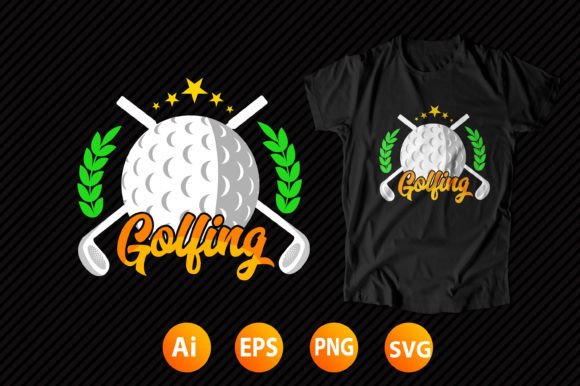 Golf Ball T-shirt Design 29: Graphics for Local Branding & T-Shirt Designs