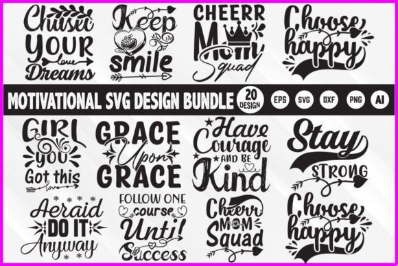 Motivational SVG T-shirt Design Bundle: Graphics for Handmade Business